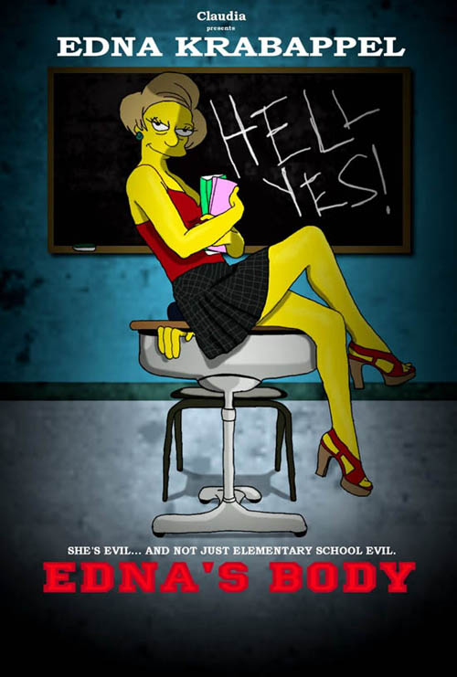 Posters de filmes no universo Simpsons